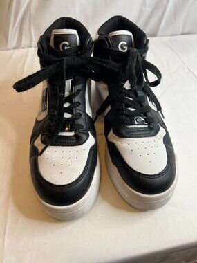 G logo sneakers in white and black in size 9 US